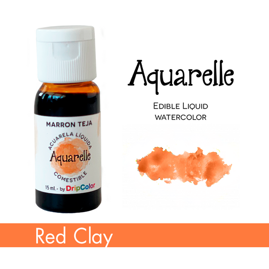 Aquarelle Edible Paint Red Clay 15ml