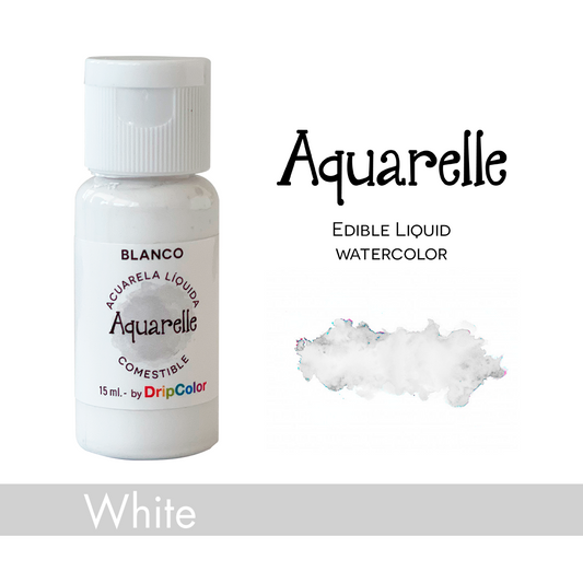 Aquarelle Edible Paint White 15ml