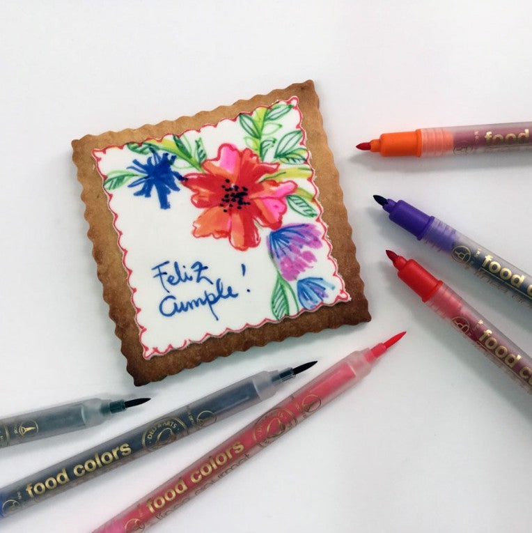 Edible Ink Marker - Food Colors Gourmet Complete Set + Cartridge