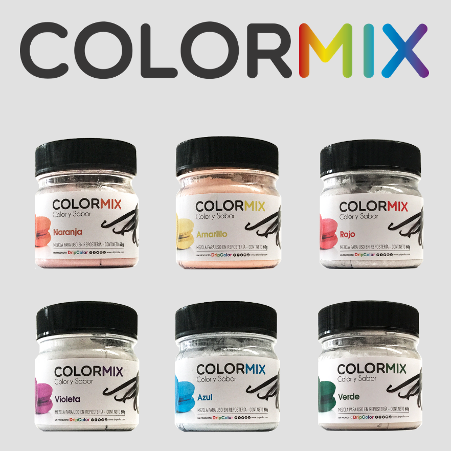 Edible Powder Colorant - Color Mix Rainbow Kit x6
