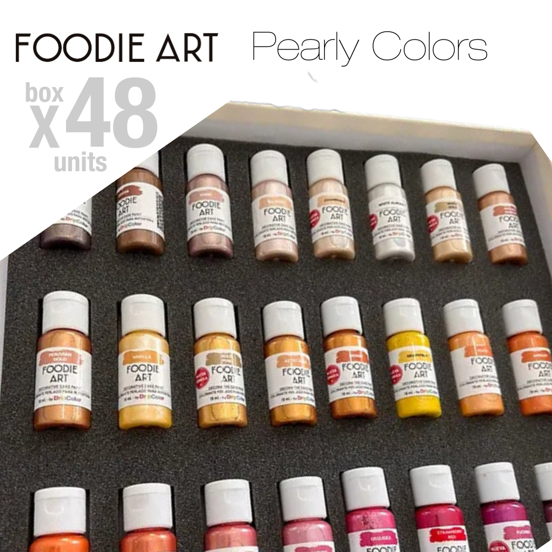 Foodie Art Pearly Edible Paint Colors x48