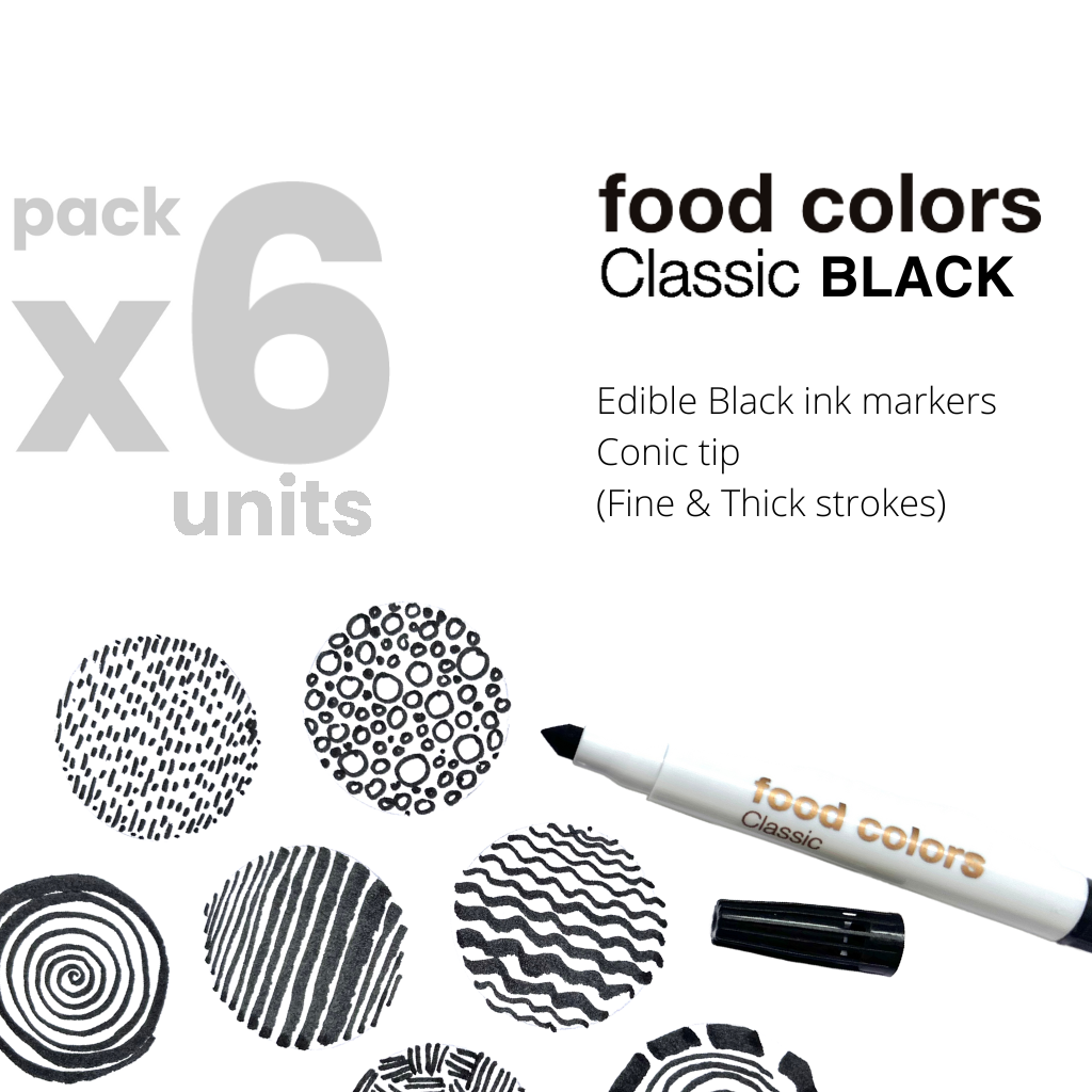 Edible Ink Marker - Food Colors Classic Black