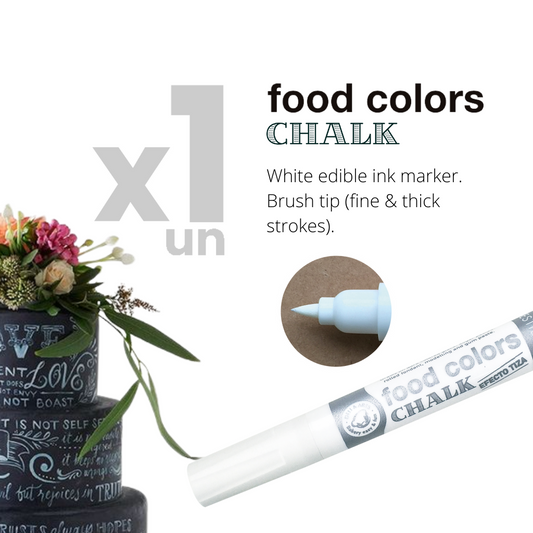 Edible Ink Marker - Food Colors Chalk White