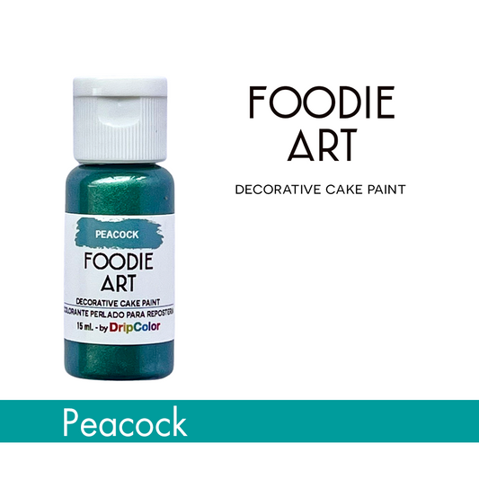 Foodie Art Pearly Edible Paint Peacock 15ml