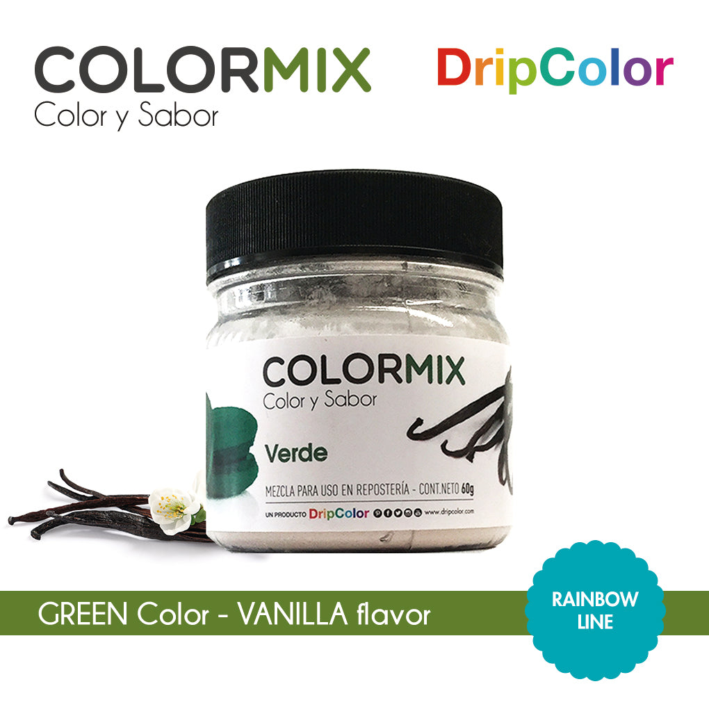 Edible Powder Colorant - Color Mix Rainbow Green 60g