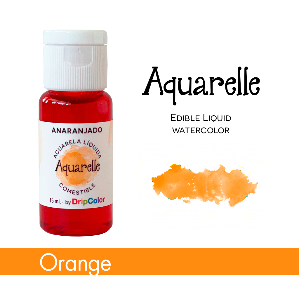 Aquarelle Edible Paint Orange 15ml