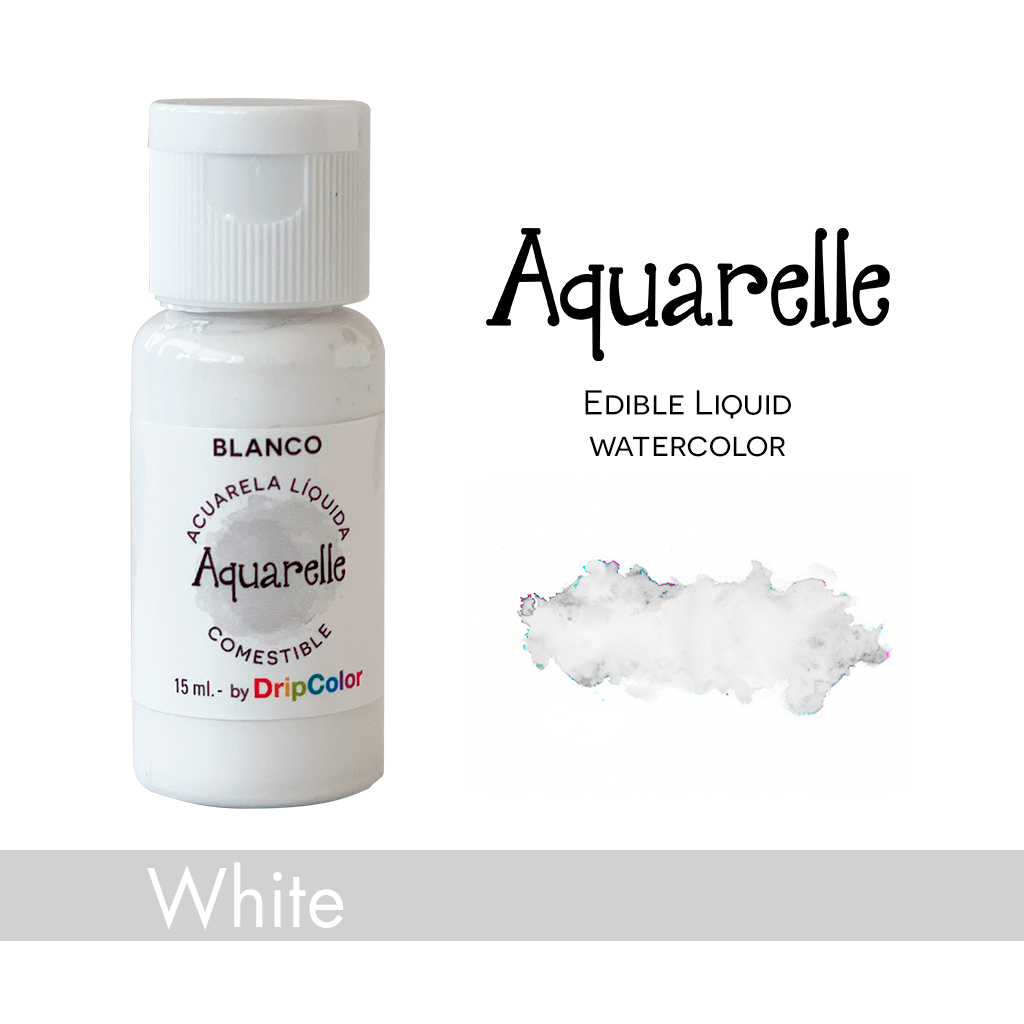Aquarelle Edible Paint White 15ml