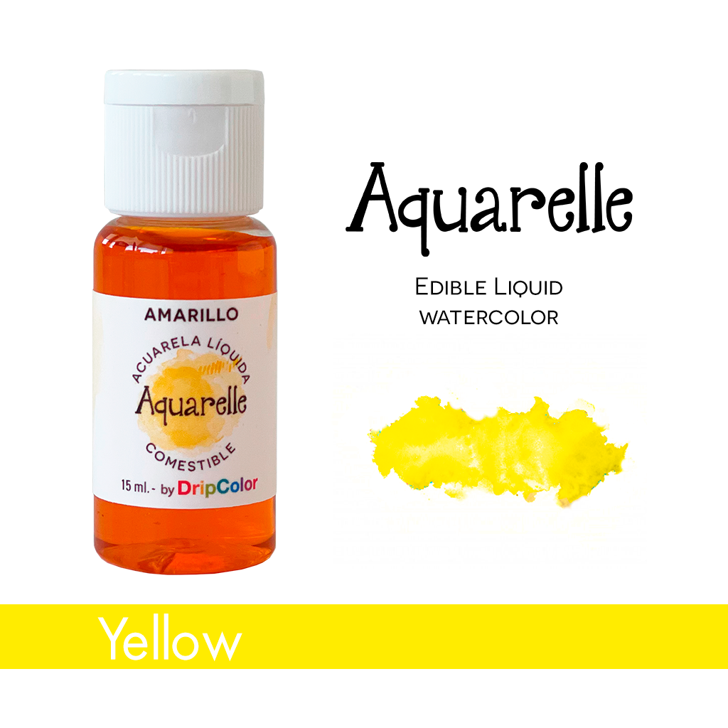 Aquarelle Edible Paint Yellow 15ml