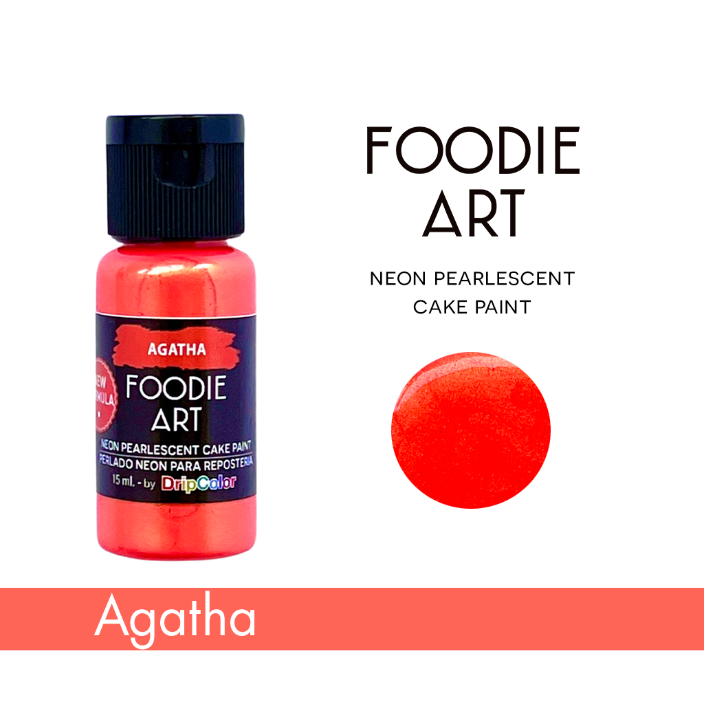 Foodie Art Edible Neon Paint Agatha 15ml
