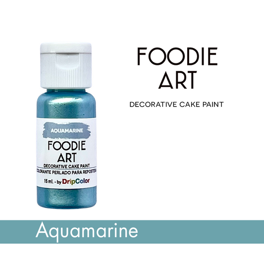 Foodie Art Pearly Edible Paint Aquamarine 15ml