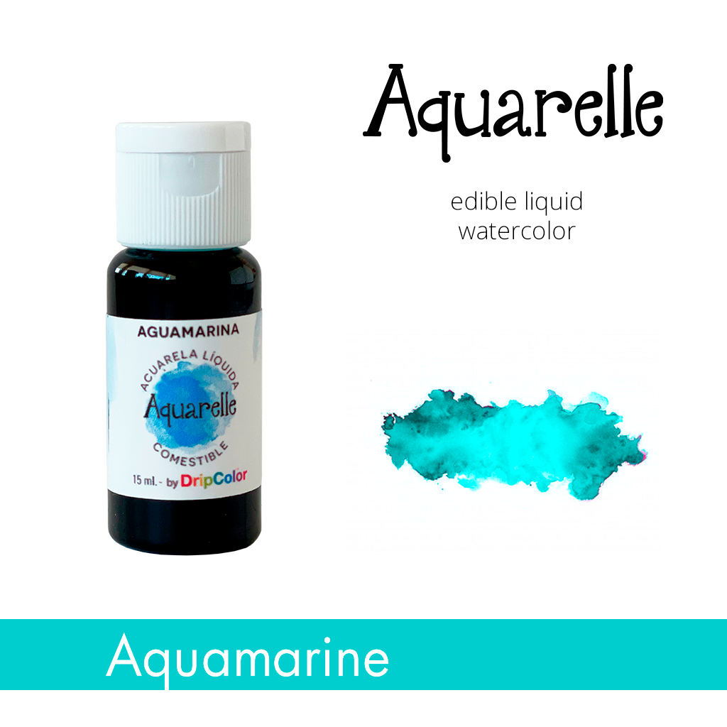 Edible Liquid Colorant Aquerelle Aquamarine - Colorante Liquido Color Agua Acuarela