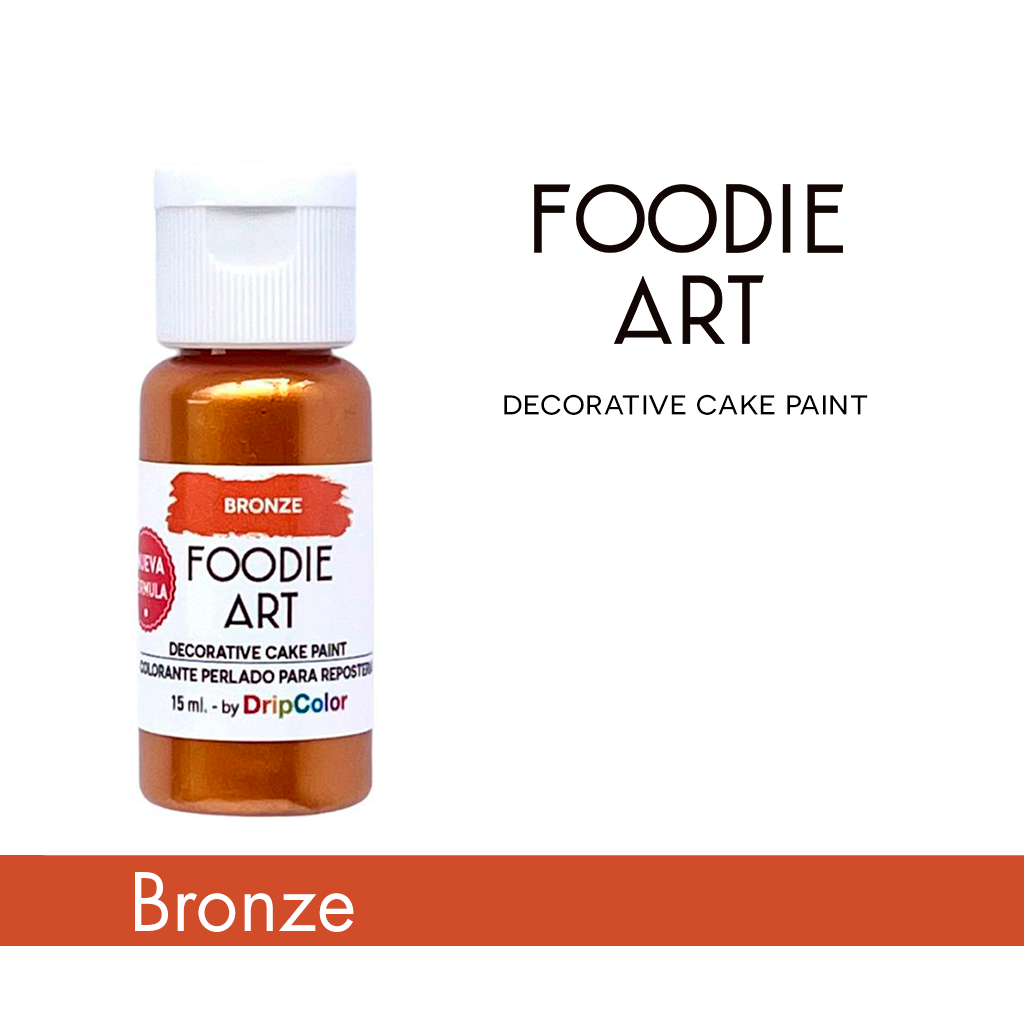 Foodie Art Pearly Edible Paint Bronze 15ml
