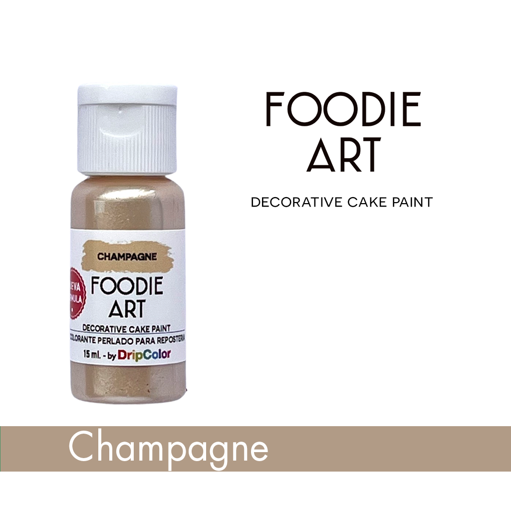 Foodie Art Pearly Edible Paint Champagne 15ml
