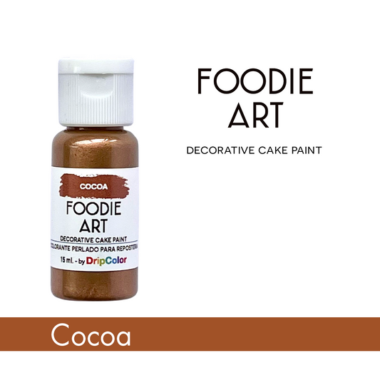 Foodie Art Pearly Edible Paint Cocoa 15ml