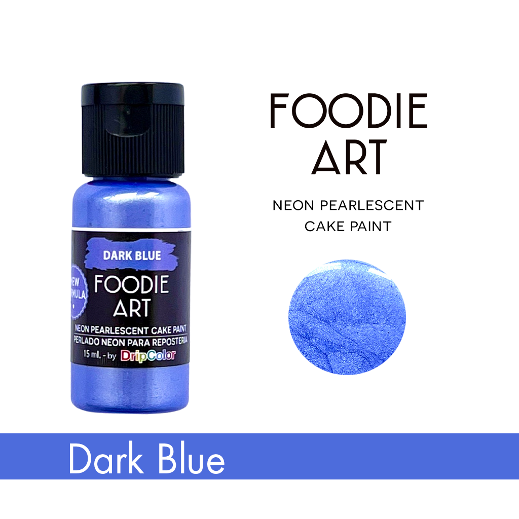 Foodie Art Edible Neon Paint Dark Blue 15ml
