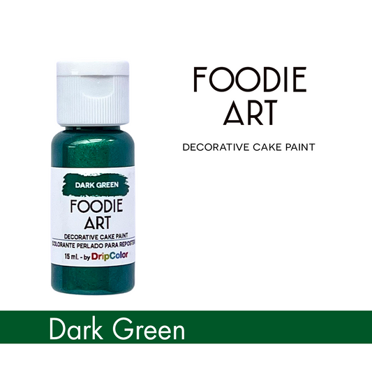 Foodie Art Pearly Edible Paint Dark Green 15ml