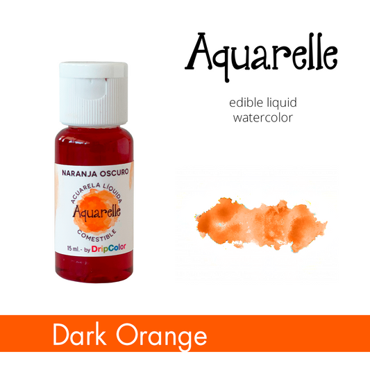 Aquarelle Edible Paint Dark Orange 15ml