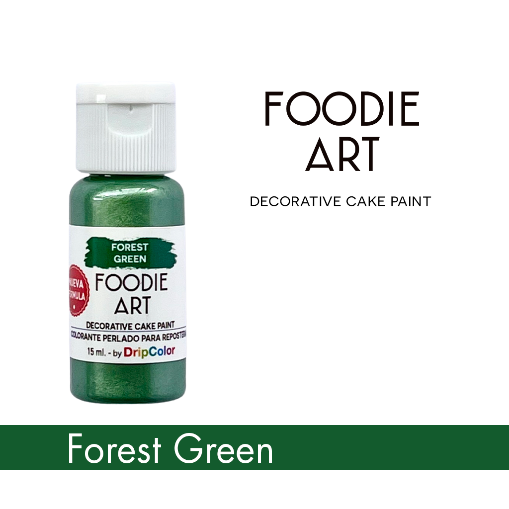Foodie Art Pearly Edible Paint Forest Green 15ml