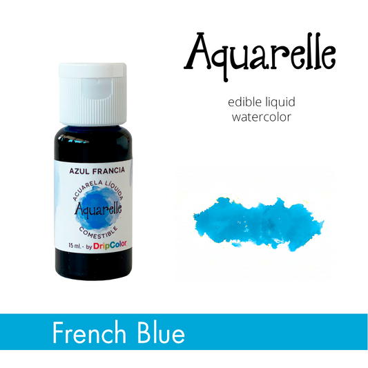 Aquarelle Edible Paint French Blue 15ml