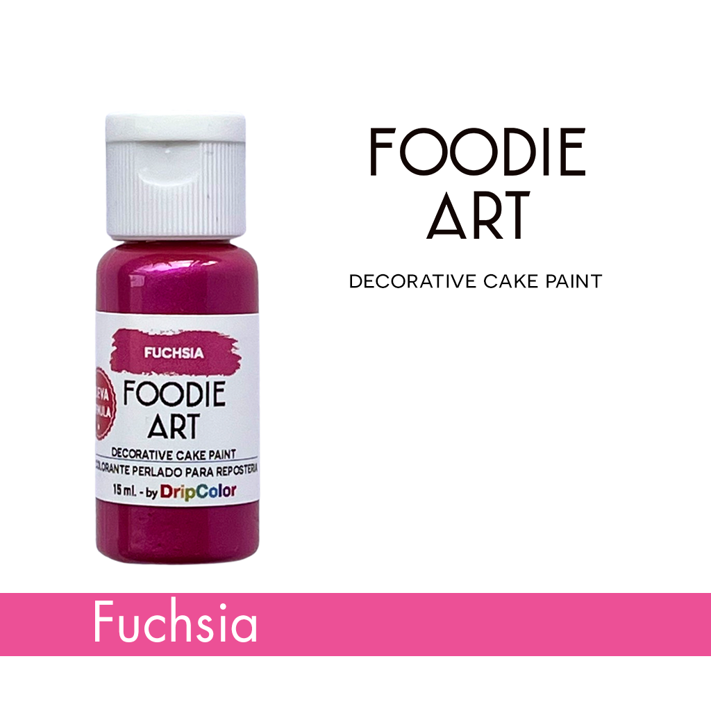 Foodie Art Pearly Edible Paint Fuchsia 15ml