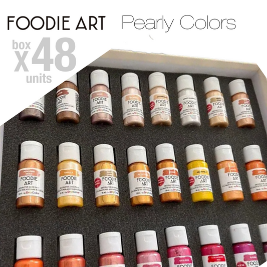Foodie Art Pearly Edible Paint Colors x48