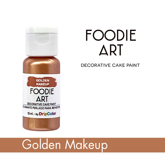 Foodie Art Pearly Edible Paint Golden Makeup 15ml