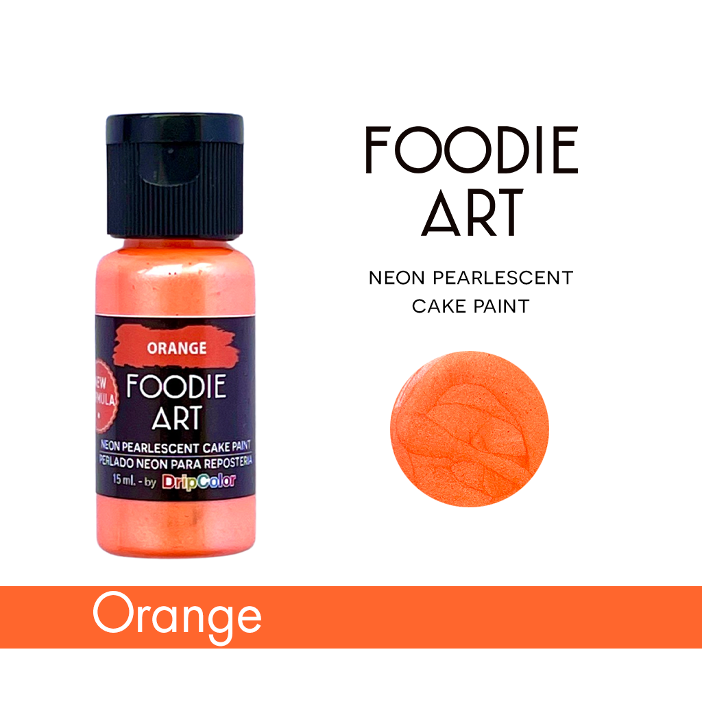 Foodie Art Edible Neon Paint Orange 15ml