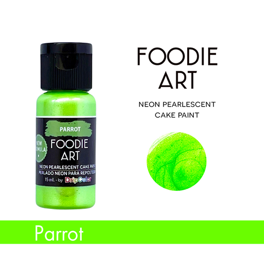 Foodie Art Edible Neon Paint Parrot 15ml