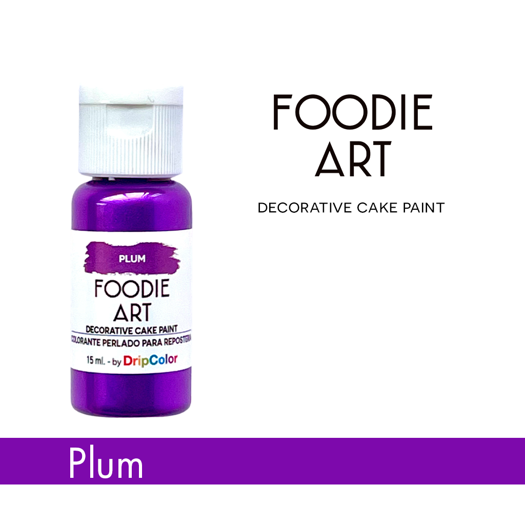 Foodie Art Pearly Edible Paint Plum 15ml