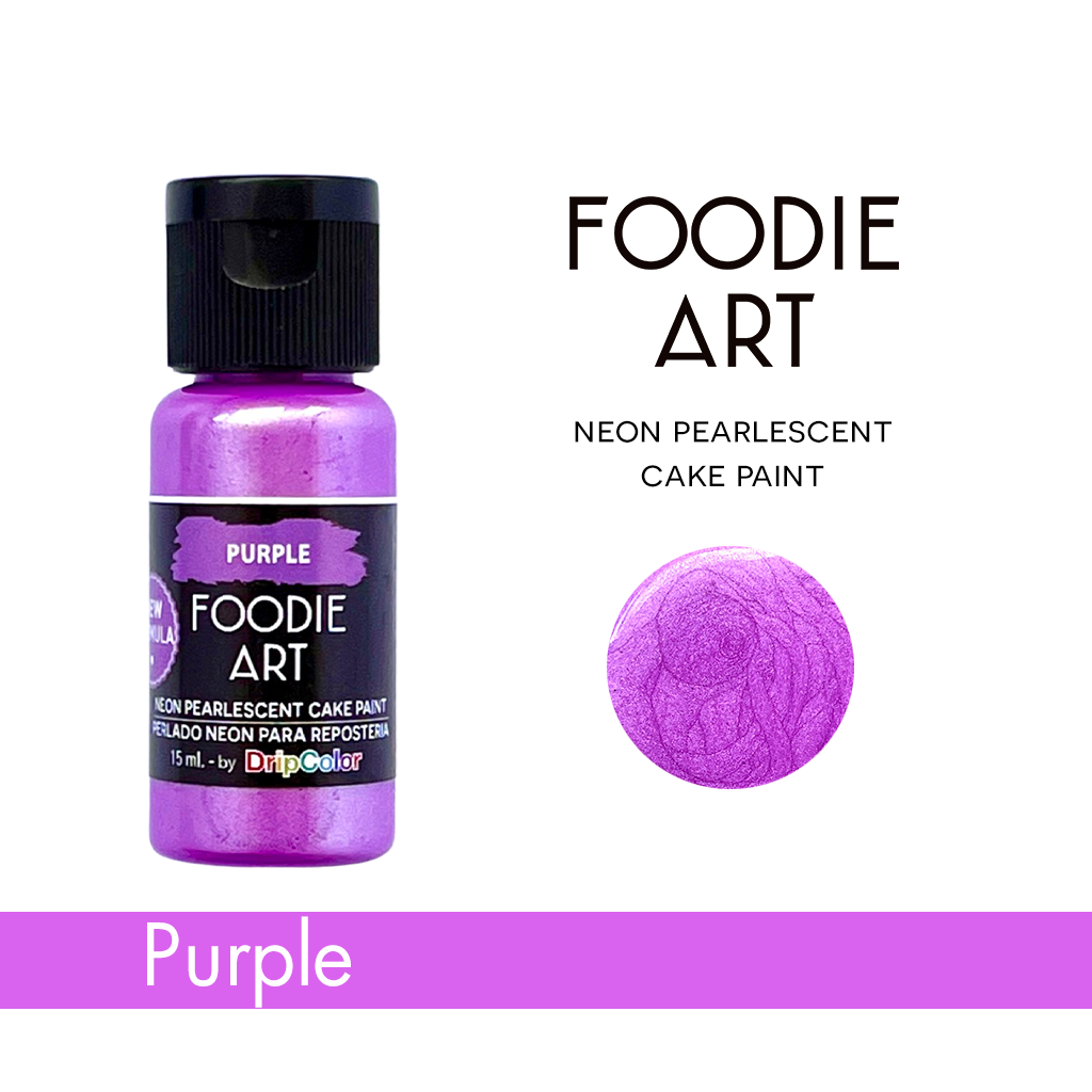 Foodie Art Edible Neon Paint Purple 15ml