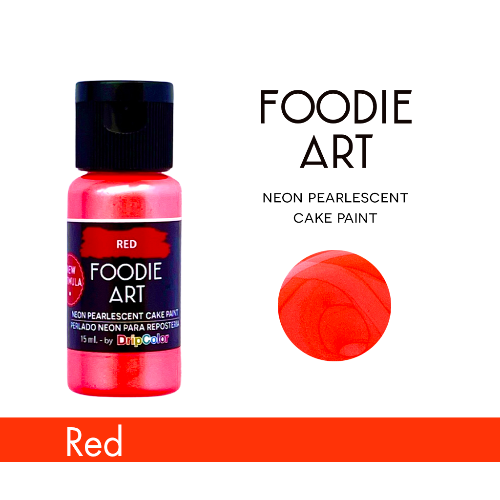Foodie Art Edible Neon Paint Red 15ml