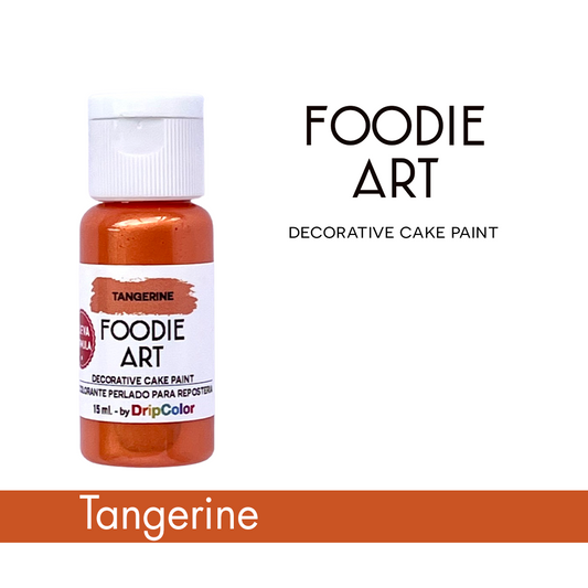 Foodie Art Pearly Edible Paint Tangerine 15ml