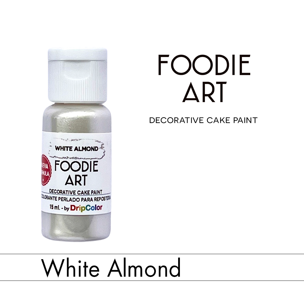 Foodie Art Pearly Edible Paint White Almond 15ml