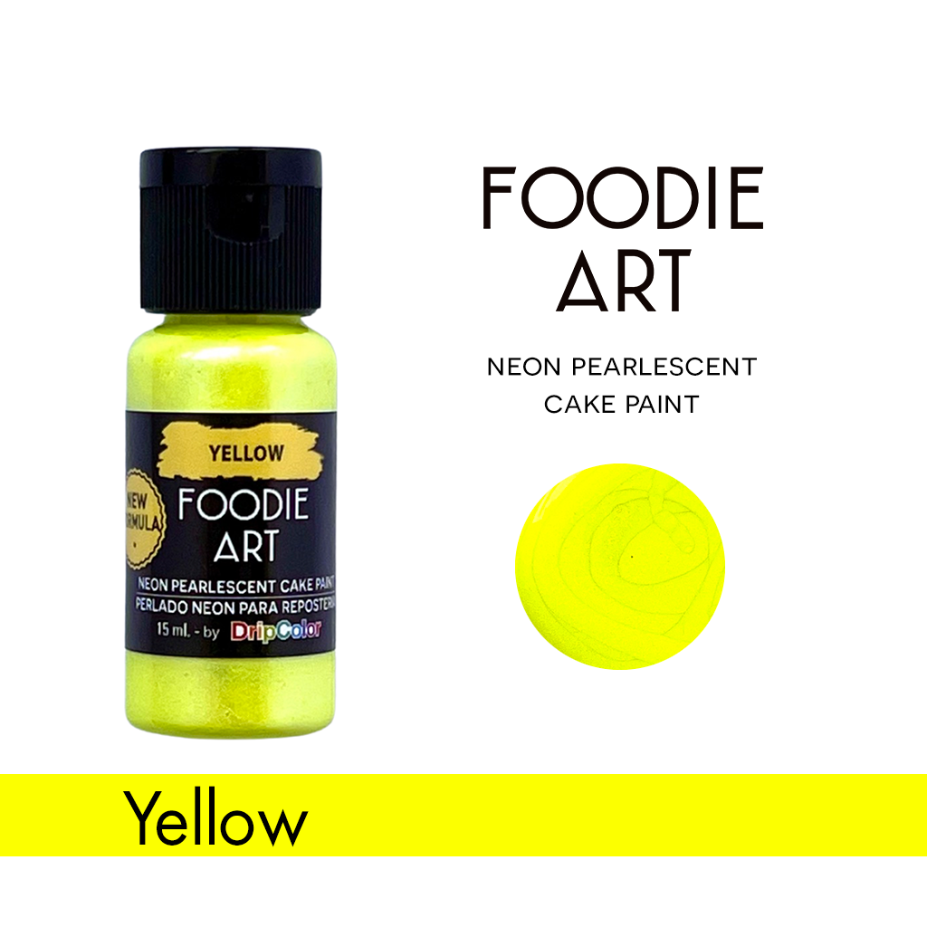Foodie Art Edible Neon Paint Yellow 15ml